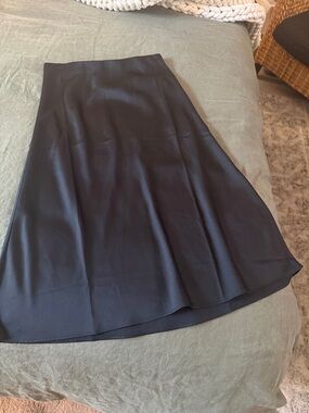 JCREW- satin midi skirt